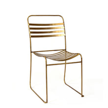 Load image into Gallery viewer, Tobin Stacking Dining Chair - Brass ( Set of 4 )
