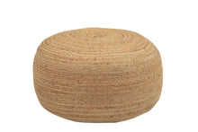 Load image into Gallery viewer, Round Jute Pouf, Small
