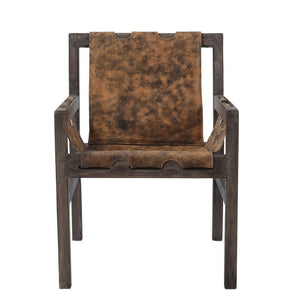 Vintage Leather Chair, Black