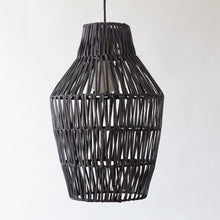 Load image into Gallery viewer, Pineapple Rattan Pendant, Black
