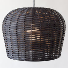 Load image into Gallery viewer, Dome Rattan Pendant, Black
