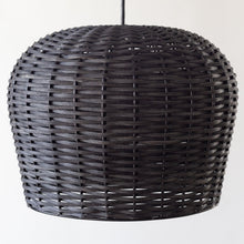 Load image into Gallery viewer, Dome Rattan Pendant, Black
