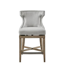 Load image into Gallery viewer, Carson Counter Stool with Swivel Seat - Light Grey

