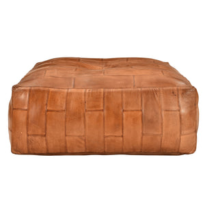 Eastwood Leather Ottoman, Square