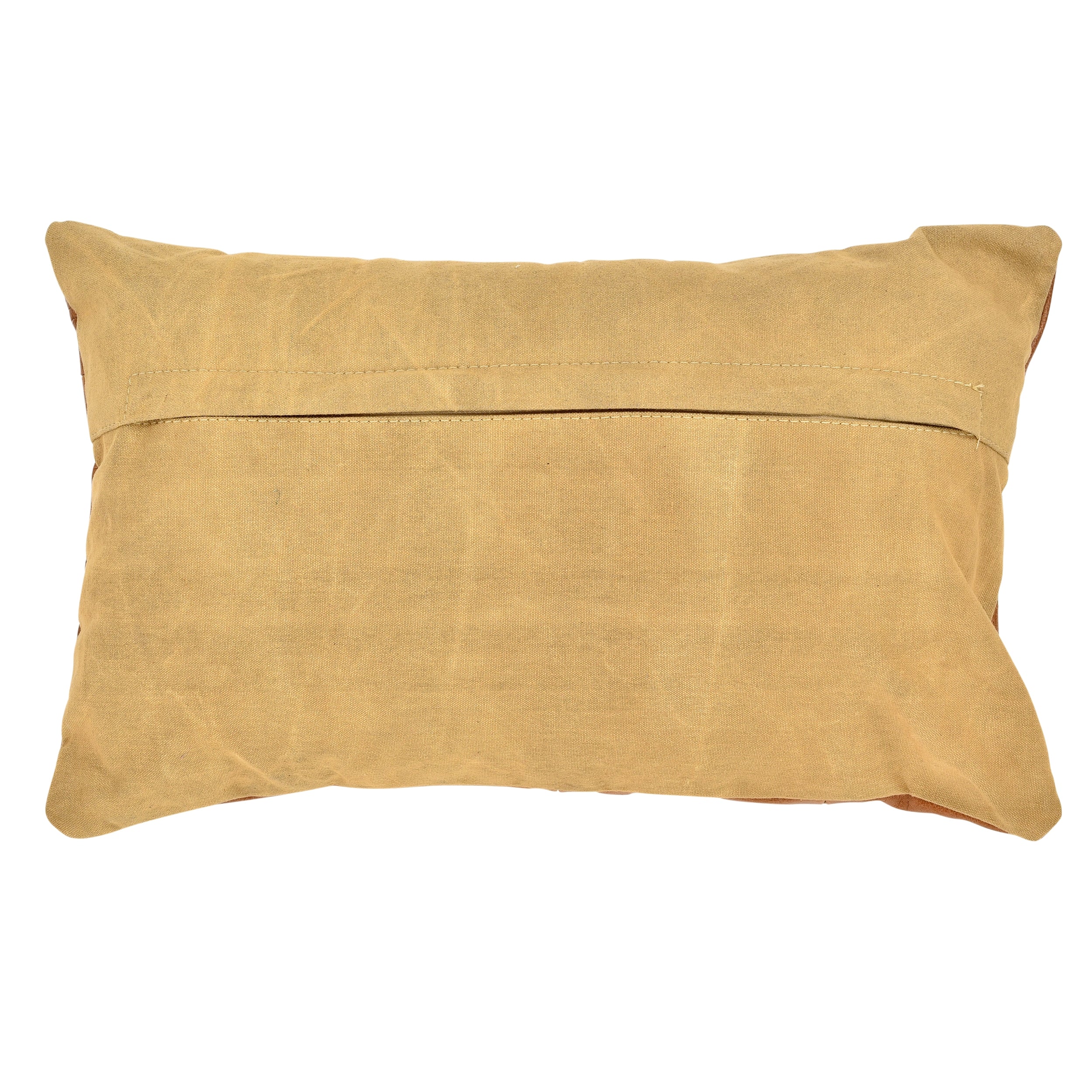 Charolette Leather Cushion, Tobacco