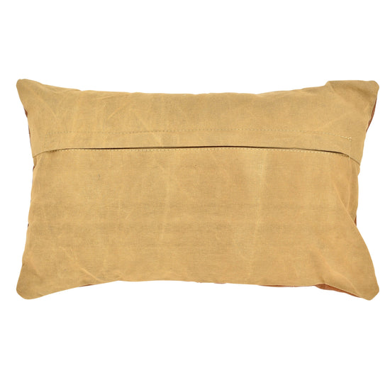 Charolette Leather Cushion, Tobacco
