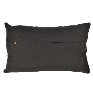 Charolette Leather Cushion, Charcoal