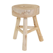 Load image into Gallery viewer, Wooden 16&quot; Stool, Natural
