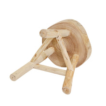 Load image into Gallery viewer, Wooden 16&quot; Stool, Natural
