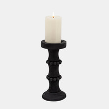 Load image into Gallery viewer, Antique-Style Candle Holder in Black
