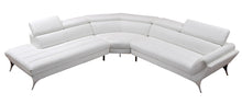 Load image into Gallery viewer, Divani Casa Graphite - Modern White Leather Left Facing Sectional Sofa
