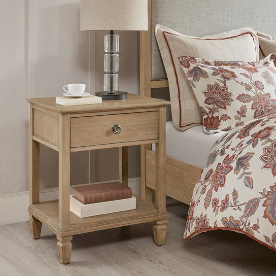 Victoria Bedside Table - Light Natural