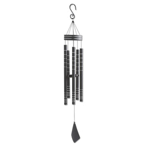Matte Black with Silver Wind Chime