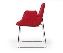 Load image into Gallery viewer, Modrest Altair Modern Red Fabric Dining Chair
