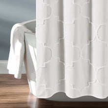 Load image into Gallery viewer, Avon Chenille Trellis Shower Curtain
