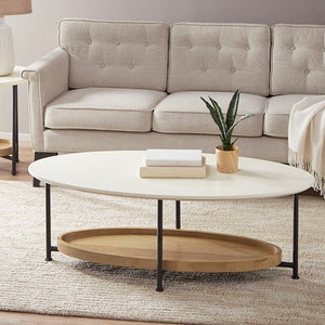 Beaumont Coffee Table - White/Natural