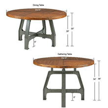 Load image into Gallery viewer, Lancaster Round Dining/Gathering Table - Amber/Graphite
