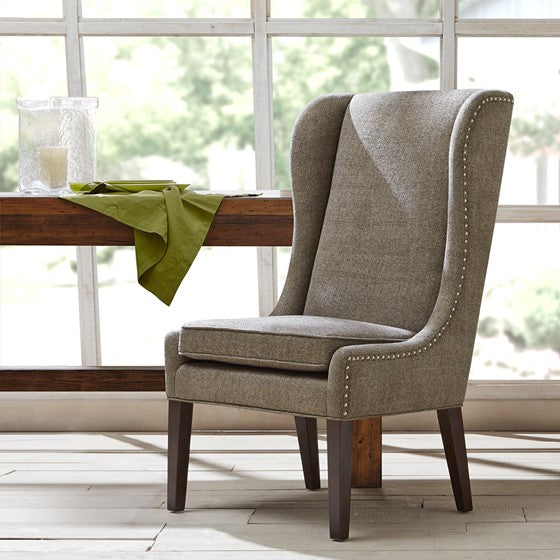 Garbo Captains Dining Chair - Grey