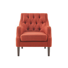 Load image into Gallery viewer, Qwen Button Tufted Accent Chair - Spice
