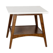 Load image into Gallery viewer, Parker End Table - Off-White/Pecan
