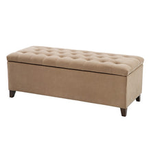 Load image into Gallery viewer, Shandra Tufted Top Storage Bench - Sand
