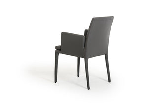 Modrest Dex Modern Grey Leatherette Dining Chair