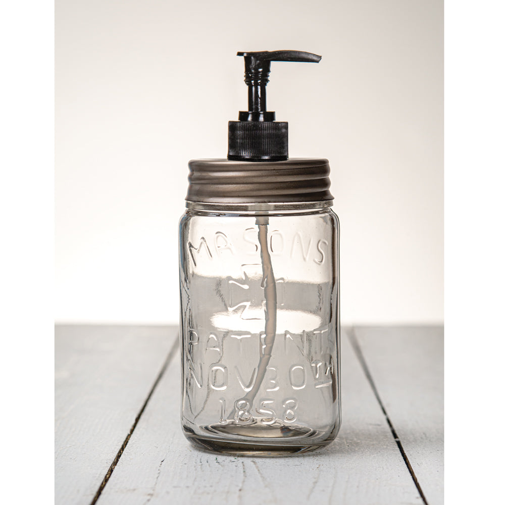 Pint Mason Jar Soap/Lotion Dispenser - Zinc