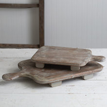 Load image into Gallery viewer, Set of Two Wood Cutting Board Risers
