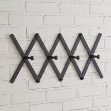 Load image into Gallery viewer, Black Accordion Coat Rack
