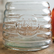 Load image into Gallery viewer, Medium Honey Hive Glass Canister
