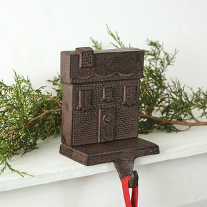 Cast Iron Gingerbread House Stocking Holder