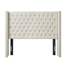 Load image into Gallery viewer, Amelia King Upholstery Headboard - Cream
