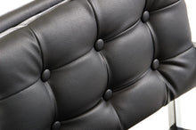 Load image into Gallery viewer, Modrest Cosme Modern Black Leatherette Dining Armchair
