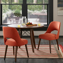 Load image into Gallery viewer, Nola  Dining chair (set of 2) - Orange/Dark Brown
