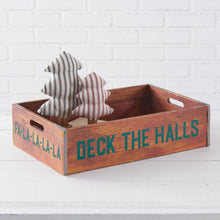 Load image into Gallery viewer, Deck The Halls Holiday Wood Crate
