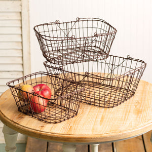 Matilda Wire Baskets (Set of 3)