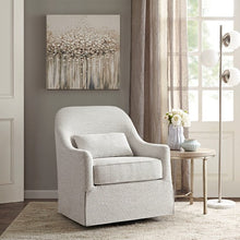 Load image into Gallery viewer, Theo Swivel Glider Chair - Ivory/Black
