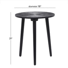 Load image into Gallery viewer, Black Mango Wood Contemporary Accent Table
