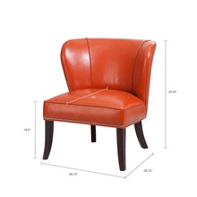 Load image into Gallery viewer, Hilton Armless Accent Chair - Orange
