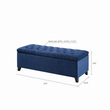 Load image into Gallery viewer, Shandra Tufted Top Storage Bench - Navy

