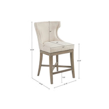 Load image into Gallery viewer, Carson Counter stool with swivel seat - Cream

