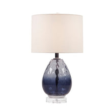 Load image into Gallery viewer, Borel Glass Table Lamp - Dark Blue
