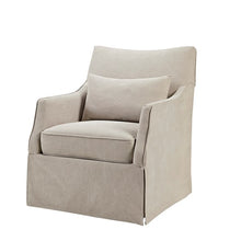Load image into Gallery viewer, London Skirted Swivel Chair - Beige
