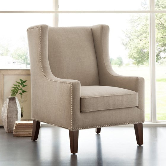 Barton Wing Chair - Linen