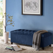 Load image into Gallery viewer, Shandra Tufted Top Storage Bench - Navy

