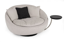 Load image into Gallery viewer, Divani Casa Alba Modern Grey Fabric Chair with Tray
