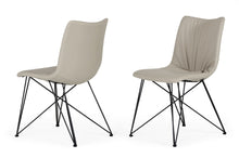 Load image into Gallery viewer, Naomi Modern Grey Leatherette Dining Chair (Set of 2)

