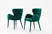 Load image into Gallery viewer, Modrest Tigard Modern Green Fabric Dining Chair
