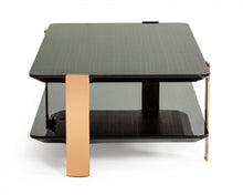 Load image into Gallery viewer, Modrest Leroy Modern Ebony &amp; Rosegold Coffee Table
