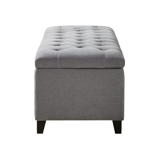 Shandra upholstered ottoman - Grey